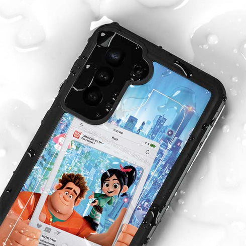 Disney Wreck-it Ralph and Vanellope Instagram Pose Galaxy S24 Plus Waterproof Case
