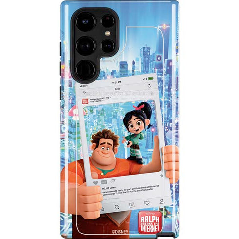Disney Wreck-it Ralph and Vanellope Instagram Pose Galaxy Cases
