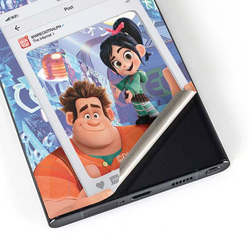 Disney Wreck-it Ralph and Vanellope Instagram Pose Galaxy S25 Ultra Skin