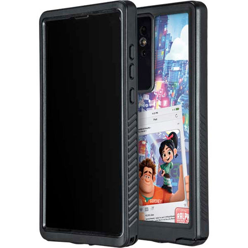 Disney Wreck-it Ralph and Vanellope Instagram Pose Galaxy S24 Ultra Waterproof Case