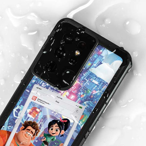 Disney Wreck-it Ralph and Vanellope Instagram Pose Galaxy S24 Ultra Waterproof Case