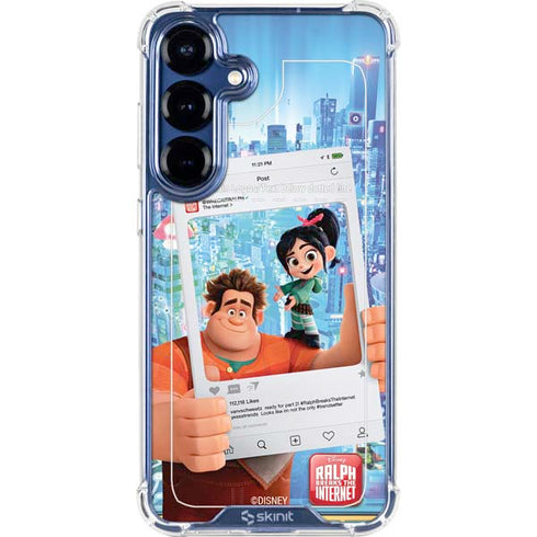 Disney Wreck-it Ralph and Vanellope Instagram Pose Galaxy S25 Clear Case