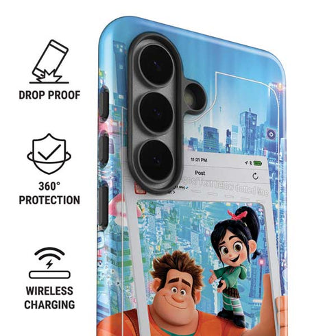 Disney Wreck-it Ralph and Vanellope Instagram Pose Galaxy S26 Plus Impact Case