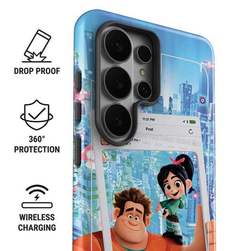 Disney Wreck-it Ralph and Vanellope Instagram Pose Galaxy S26 Ultra Impact Case