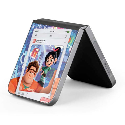 Disney Wreck-it Ralph and Vanellope Instagram Pose Galaxy Z Flip6 Skin
