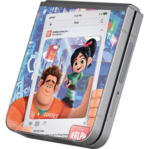 Disney Wreck-it Ralph and Vanellope Instagram Pose Galaxy Z Flip6 Skin