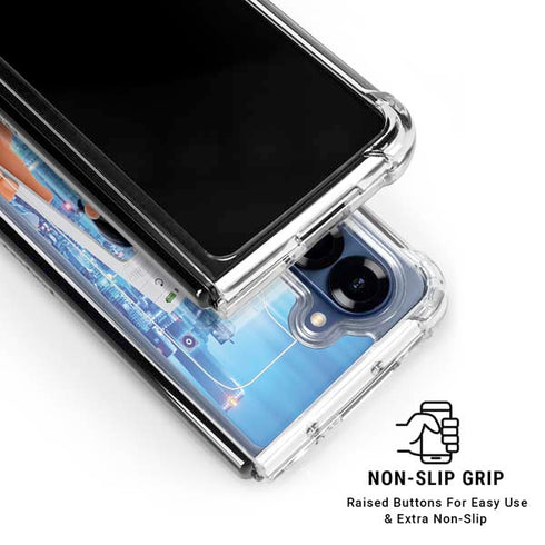 Disney Wreck-it Ralph and Vanellope Instagram Pose Galaxy Z Fold6 Clear Case