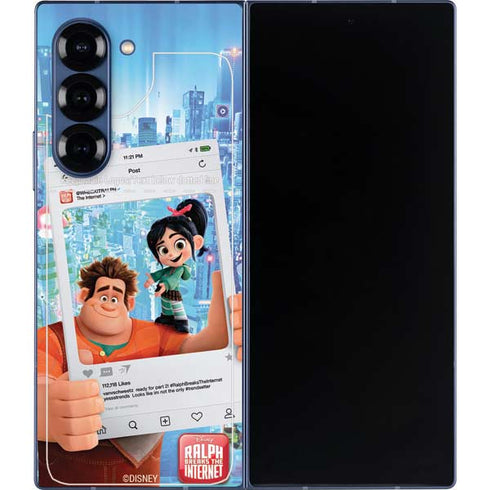 Disney Wreck-it Ralph and Vanellope Instagram Pose Galaxy Z Fold6 Skin