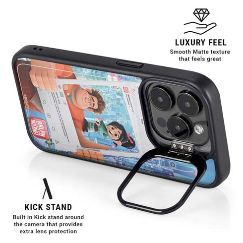 Disney Wreck-it Ralph and Vanellope Instagram Pose iPhone 14 Pro Kickstand Case