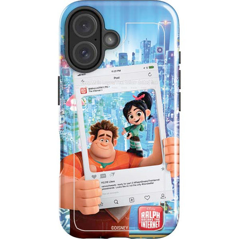 Disney Wreck-it Ralph and Vanellope Instagram Pose iPhone 16 Plus Impact Case