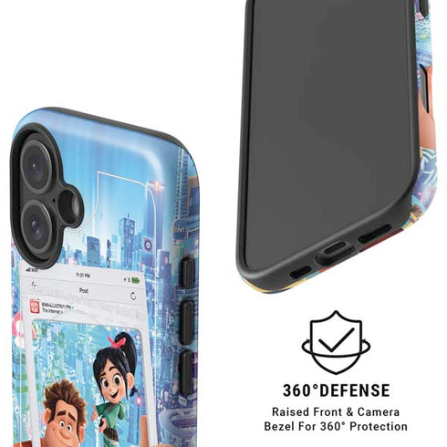 Disney Wreck-it Ralph and Vanellope Instagram Pose iPhone 16 Plus Magsafe Impact Case