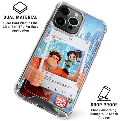 Disney Wreck-it Ralph and Vanellope Instagram Pose iPhone 16 Pro Clear Case