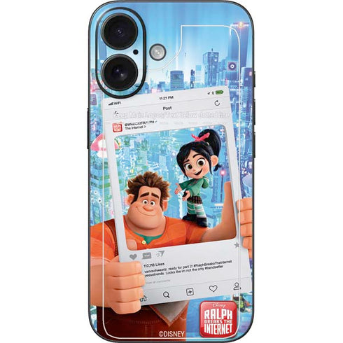 Disney Wreck-it Ralph and Vanellope Instagram Pose iPhone 16 Skin