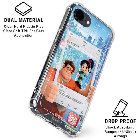 Disney Wreck-it Ralph and Vanellope Instagram Pose iPhone 16e Clear Case