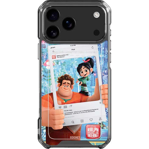 Disney Wreck-it Ralph and Vanellope Instagram Pose iPhone 18 Pro Max Clear Case