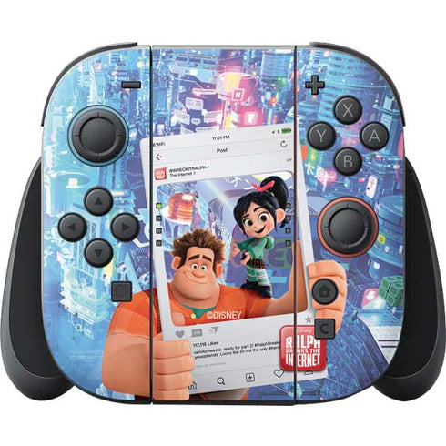 Disney Wreck-it Ralph and Vanellope Instagram Pose Nintendo Switch 2 (2025) Joy-Con Controller Skin