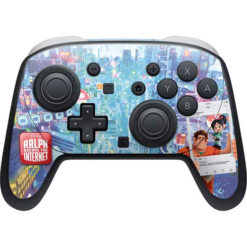 Disney Wreck-it Ralph and Vanellope Instagram Pose Nintendo Switch 2 (2025) Pro Controller Skin