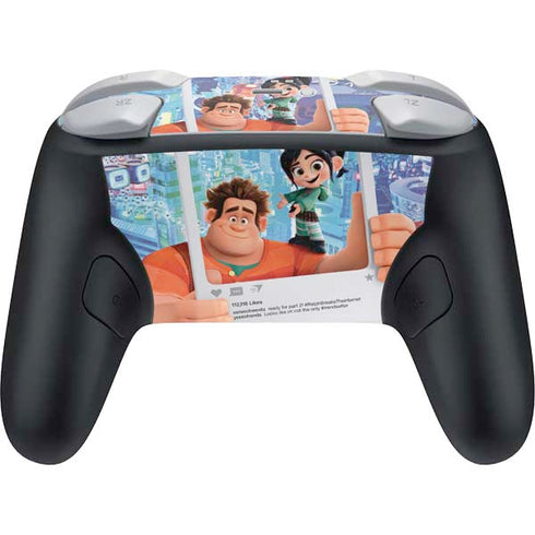 Disney Wreck-it Ralph and Vanellope Instagram Pose Nintendo Switch 2 (2025) Pro Controller Skin