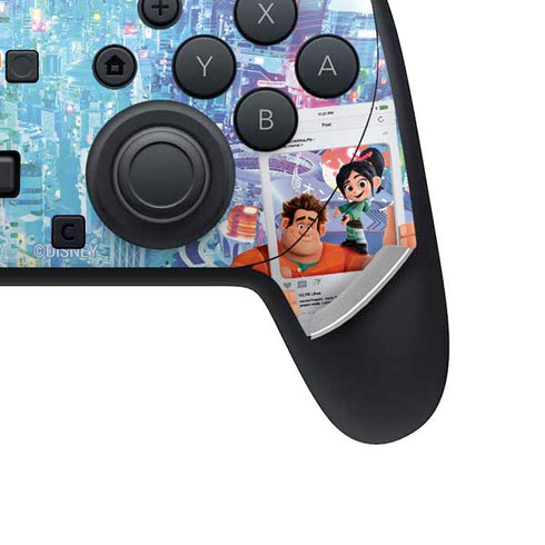 Disney Wreck-it Ralph and Vanellope Instagram Pose Nintendo Switch 2 (2025) Pro Controller Skin