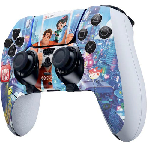 Disney Wreck-it Ralph and Vanellope Instagram Pose PS5 DualSense Edge Pro Controller Skin