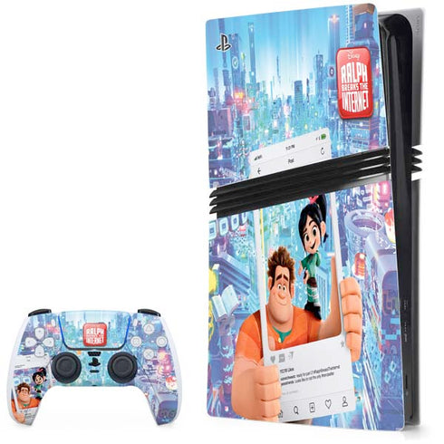 Disney Wreck-it Ralph and Vanellope Instagram Pose PlayStation PS5 Skins