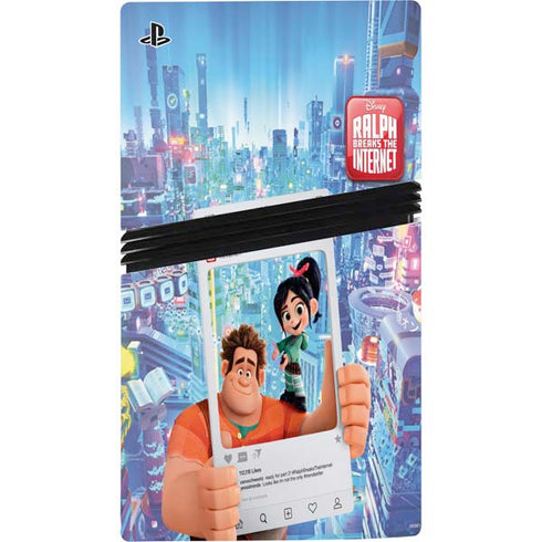Disney Wreck-it Ralph and Vanellope Instagram Pose PS5 Pro Bundle Skin