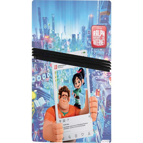 Disney Wreck-it Ralph and Vanellope Instagram Pose PS5 Pro Console Skin