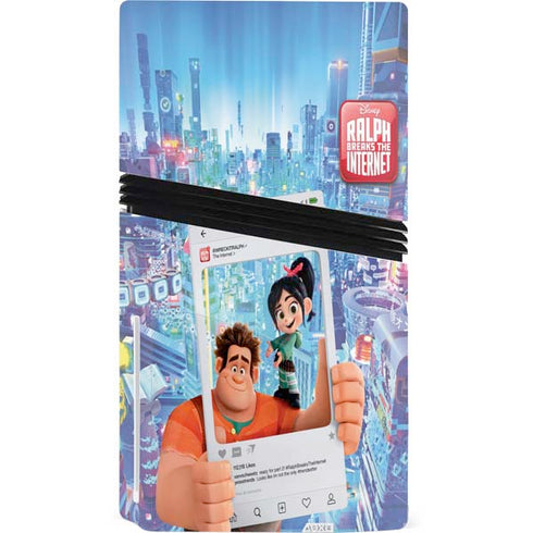 Disney Wreck-it Ralph and Vanellope Instagram Pose PS5 Pro Disk Console Skin