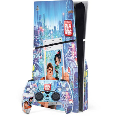 Disney Wreck-it Ralph and Vanellope Instagram Pose PlayStation PS5 Skins
