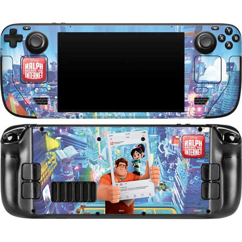 Disney Wreck-it Ralph and Vanellope Instagram Pose Steam Deck Handheld Gaming Computer OLED Skin