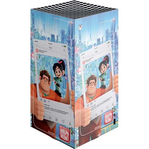 Disney Wreck-it Ralph and Vanellope Instagram Pose XBox Series X Digital Edition Console Skin