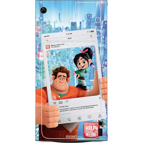 Disney Wreck-it Ralph and Vanellope Instagram Pose XBox Series X Digital Edition Console Skin