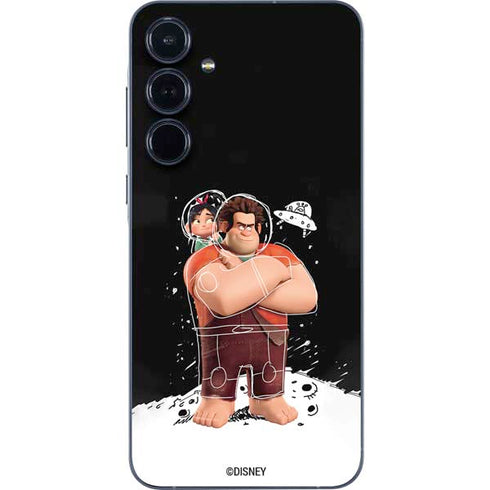 Disney Wreck-it Ralph And Vanellope Space Sketch Galaxy A35 5G Skin