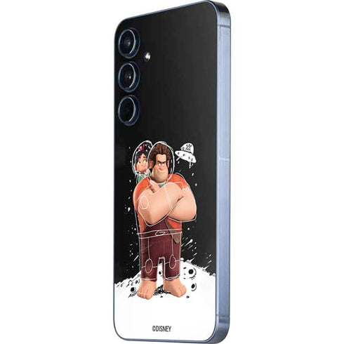 Disney Wreck-it Ralph And Vanellope Space Sketch Galaxy A35 5G Skin