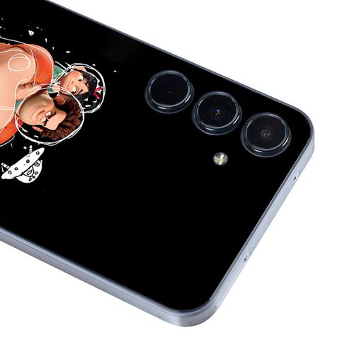 Disney Wreck-it Ralph And Vanellope Space Sketch Galaxy A35 5G Skin