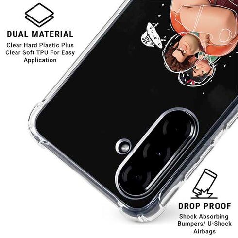 Disney Wreck-it Ralph And Vanellope Space Sketch Galaxy A36 5G Clear Case
