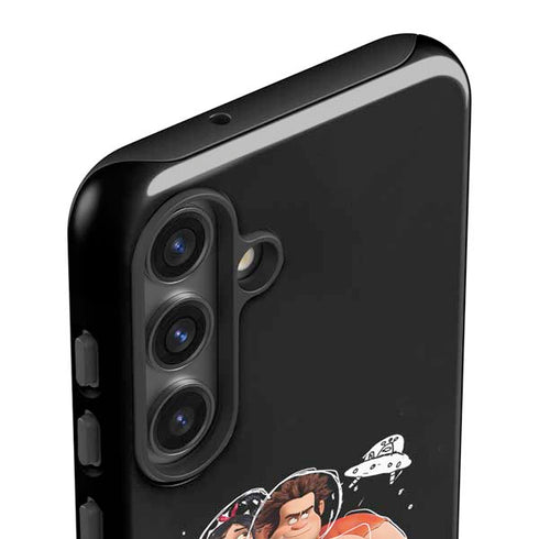 Disney Wreck-it Ralph And Vanellope Space Sketch Galaxy S25 Impact Case