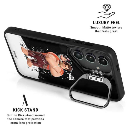 Disney Wreck-it Ralph And Vanellope Space Sketch Galaxy S25 Kickstand Case
