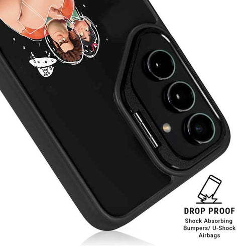 Disney Wreck-it Ralph And Vanellope Space Sketch Galaxy S25 Kickstand Case