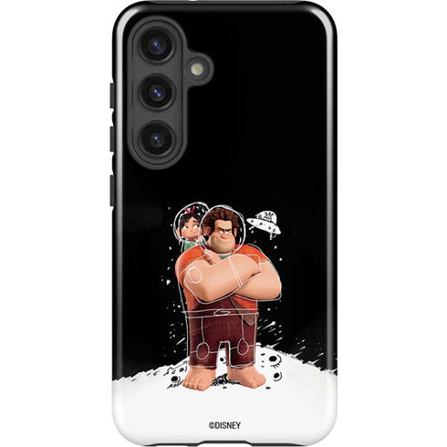 Disney Wreck-it Ralph And Vanellope Space Sketch Galaxy S25 Plus Impact Case