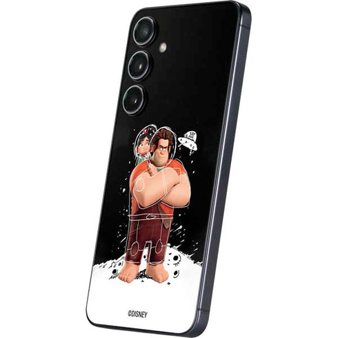 Disney Wreck-it Ralph And Vanellope Space Sketch Galaxy S25 Skin