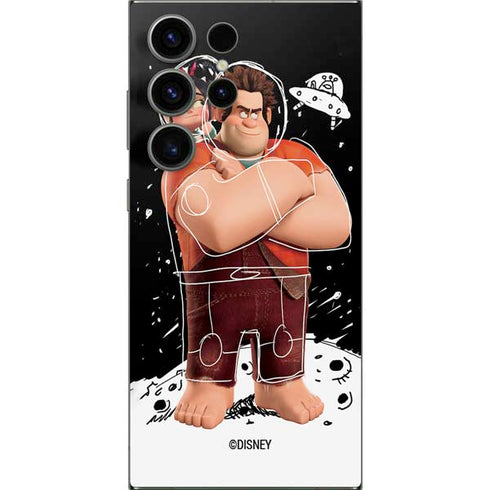 Disney Wreck-it Ralph And Vanellope Space Sketch Galaxy S25 Ultra Skin