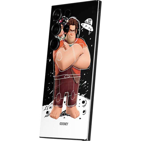 Disney Wreck-it Ralph And Vanellope Space Sketch Galaxy S25 Ultra Skin
