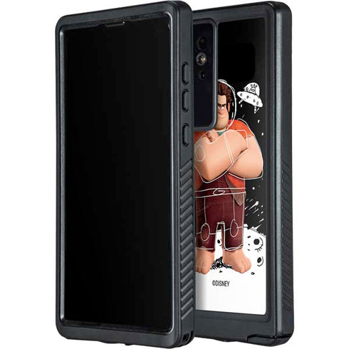 Disney Wreck-it Ralph And Vanellope Space Sketch Galaxy S24 Ultra Waterproof Case