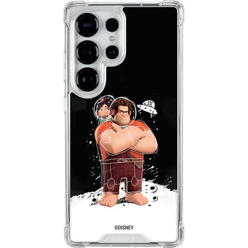 Disney Wreck-it Ralph And Vanellope Space Sketch Galaxy S25 Ultra Clear Case