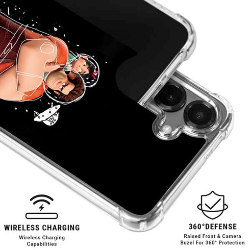 Disney Wreck-it Ralph And Vanellope Space Sketch Galaxy S26 Plus Clear Case