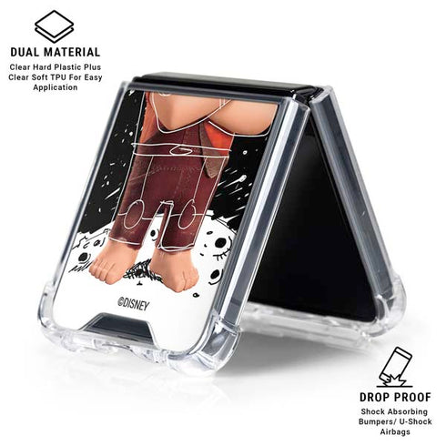 Disney Wreck-it Ralph And Vanellope Space Sketch Galaxy Z Flip6 Clear Case