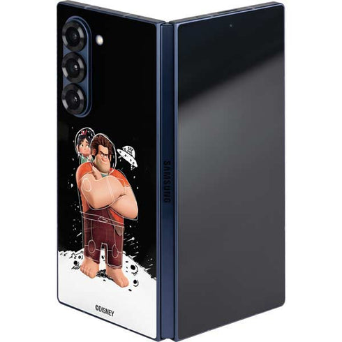 Disney Wreck-it Ralph And Vanellope Space Sketch Galaxy Z Fold6 Skin