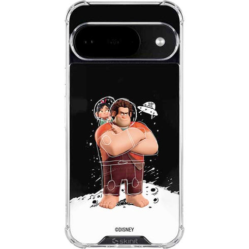 Disney Wreck-it Ralph And Vanellope Space Sketch Google Pixel 10 Clear Case