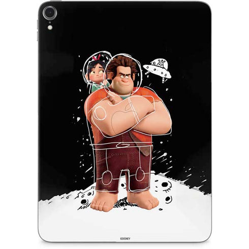 Disney Wreck-it Ralph And Vanellope Space Sketch Apple iPad Pro Skin